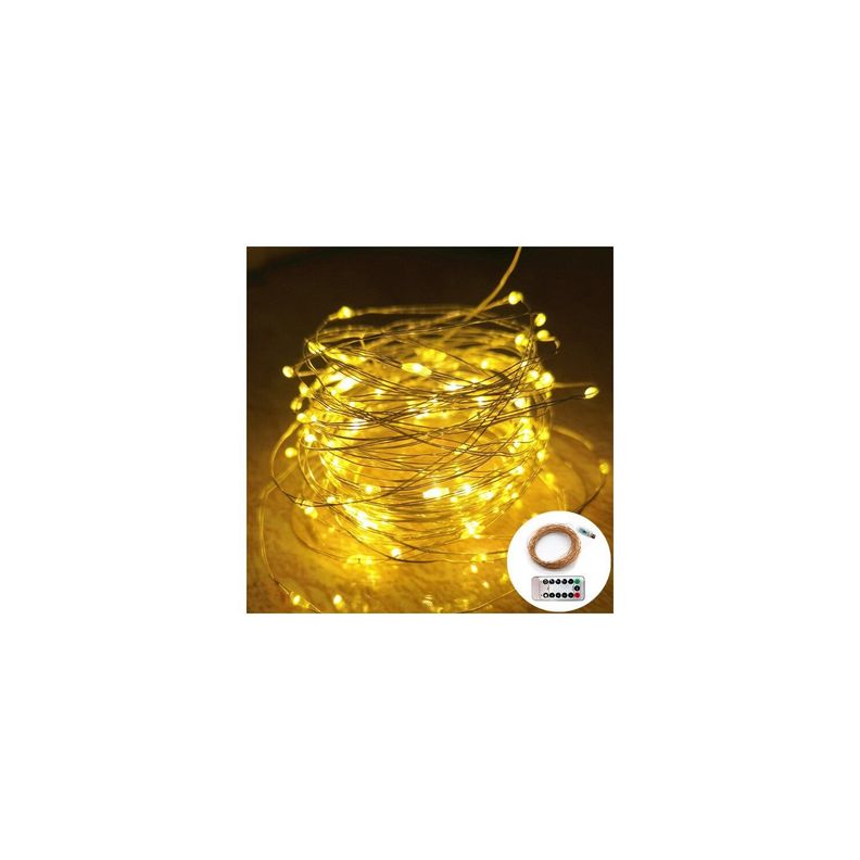 Guirnalda Cortina Luz Led 2mts Cálida Blanca - Puntostore-1