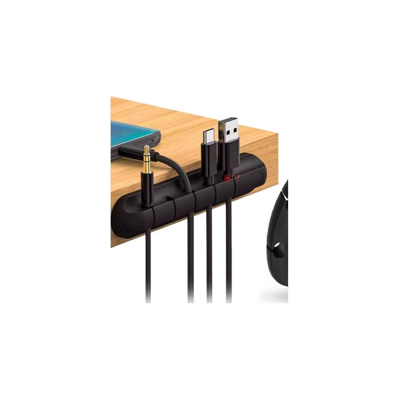 Organizador De Cables Con 5 Ranuras Para Escritorio Pc - Puntostore-1