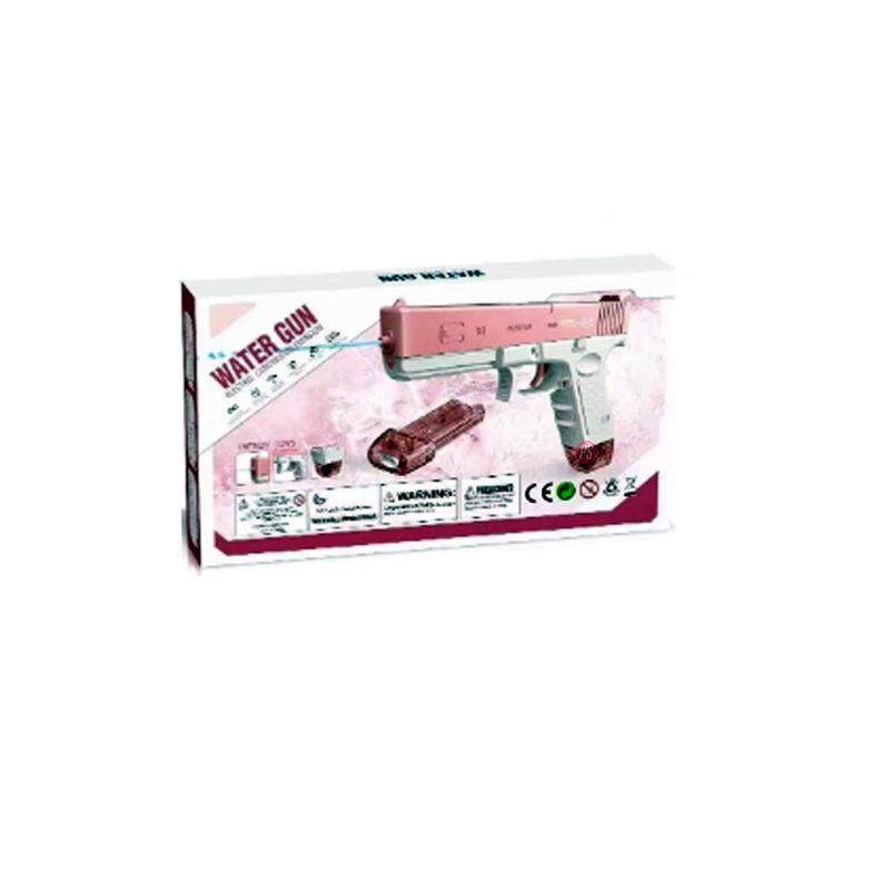 Pistola De Agua Recargable Rosado Con Lanzamiento Continuo - PS-2