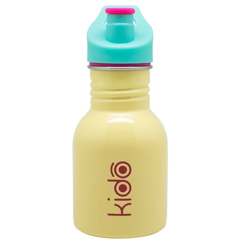 Botella Metalica Kido 335 ml Amarilla Libre de BPA PS Amarillo