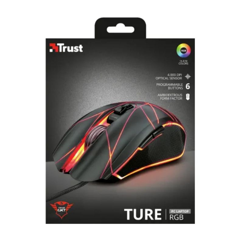 Mouse Gamer Rgb Usb 4000dpi Gxt 160 Ture - PS-5