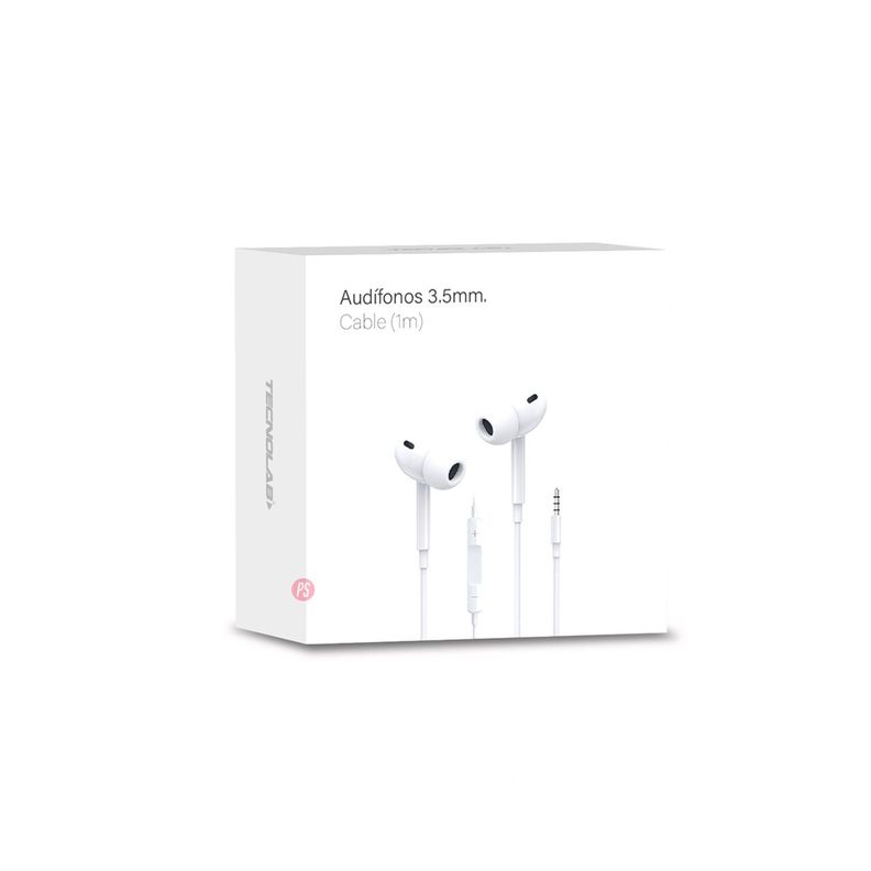 Audífonos 3.5mm In-Ear Color Blanco - Ps-3