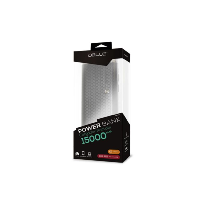 Power Bank Batería 15000mah 2 Usb Azul - PuntoStore-3