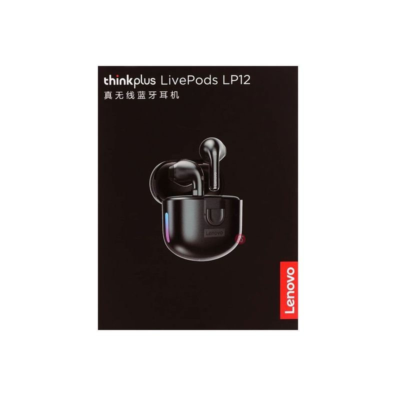 Audífonos Bluetooth Tws Lenovo Lp12 Negro - PS-3