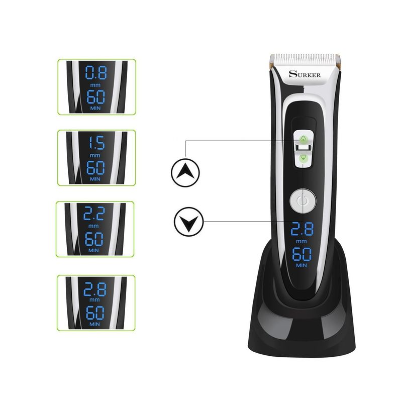 Maquina Corta Pelo Inalámbrica Pantalla Lcd - PuntoStore-1