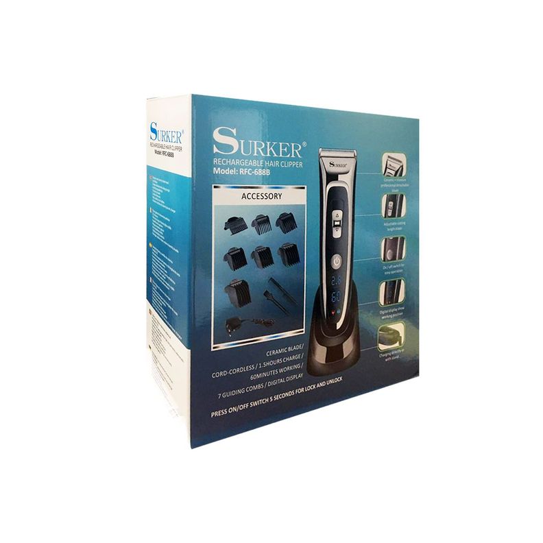 Maquina Corta Pelo Inalámbrica Pantalla Lcd - PuntoStore-3