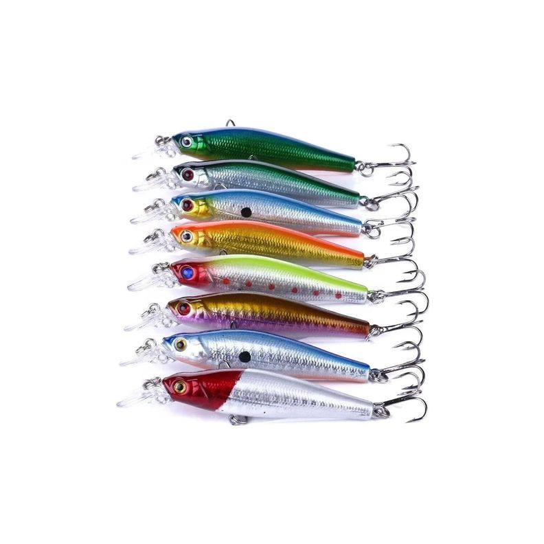 Señuelos Pesca 8cms Corvina Kit 10 Unidades-0