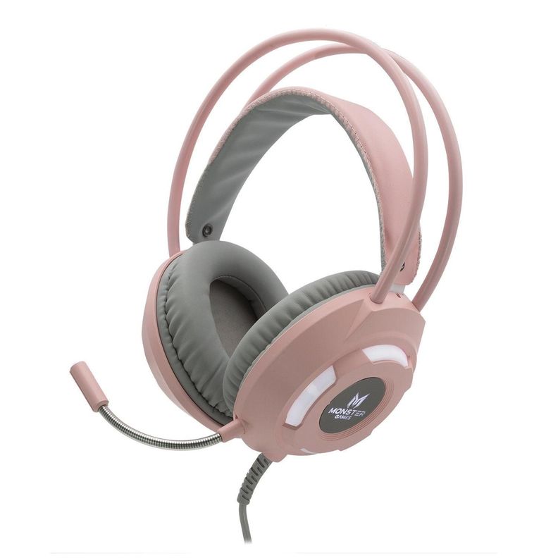 Audífonos Gamer Rosado Iluminación Kind Girl Monster - Ps-0