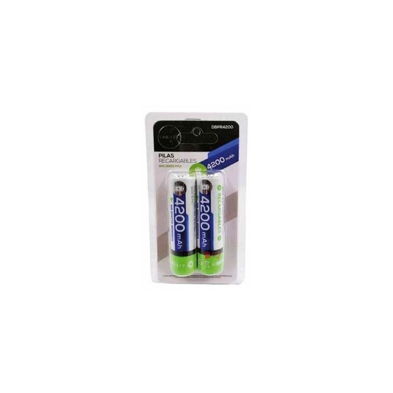 Pack De 2 Pilas 18650 Recargables 4200mah - PuntoStore-1
