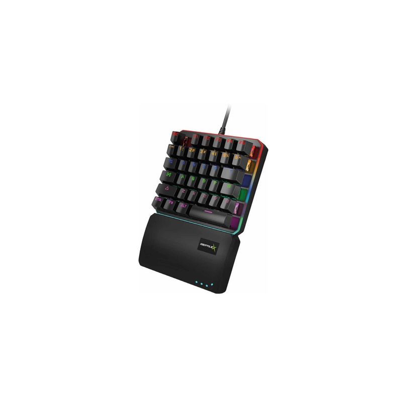 Teclado Gamer Pc Mecánico De Una Mano Rgb - Puntostore-0