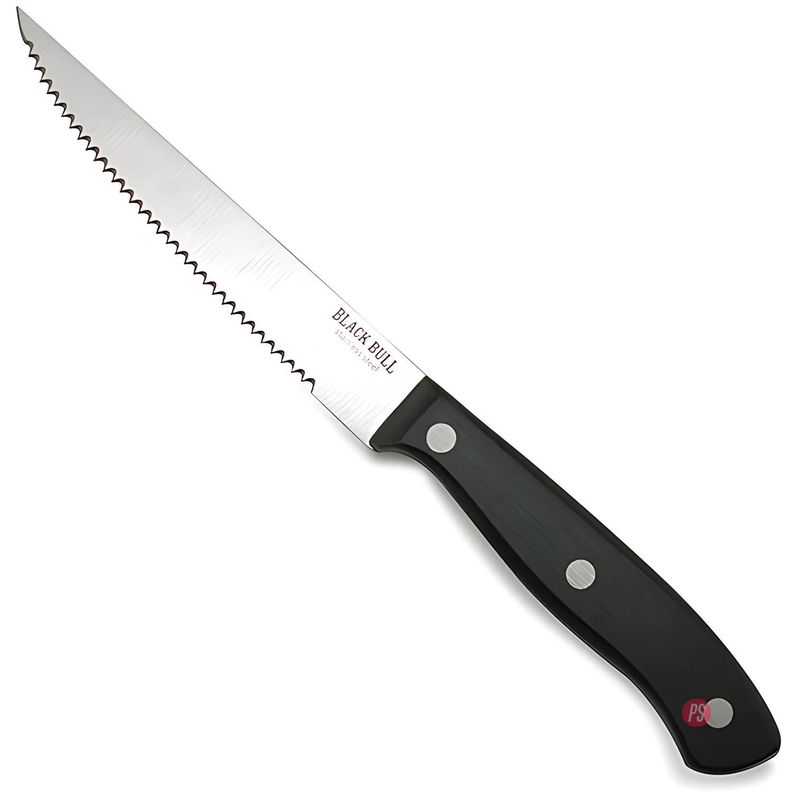 Set 4 Cuchillos Steak Corte Y Estilo Premium Black Bull - PS-1