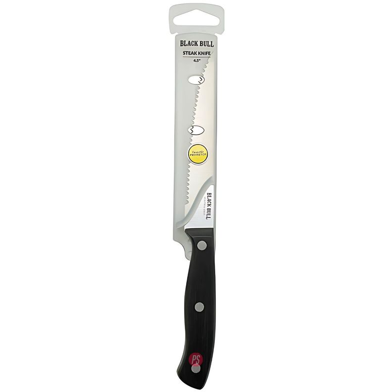 Set 4 Cuchillos Steak Corte Y Estilo Premium Black Bull - PS-2