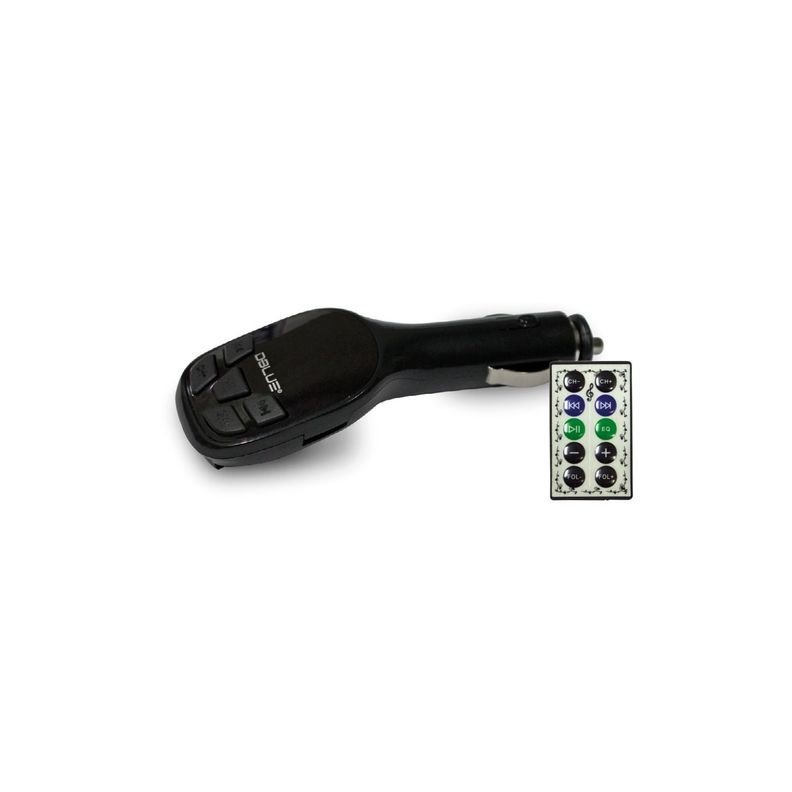Transmisor Auto Auxiliar- Usb - Sd Negro - PuntoStore-0