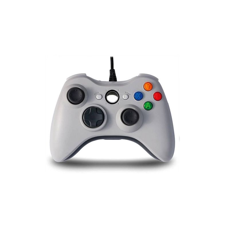 Joystick Xbox 360 Con Vibración Cable Color Blanco - PS-0