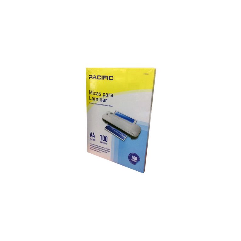 100 Laminas Micas Termolaminadora A4 100 Micrones - Ps-0