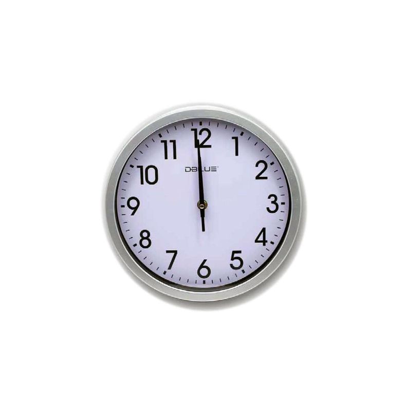Reloj Para Pared De 10 Pulgadas Color Gris - PuntoStore-0