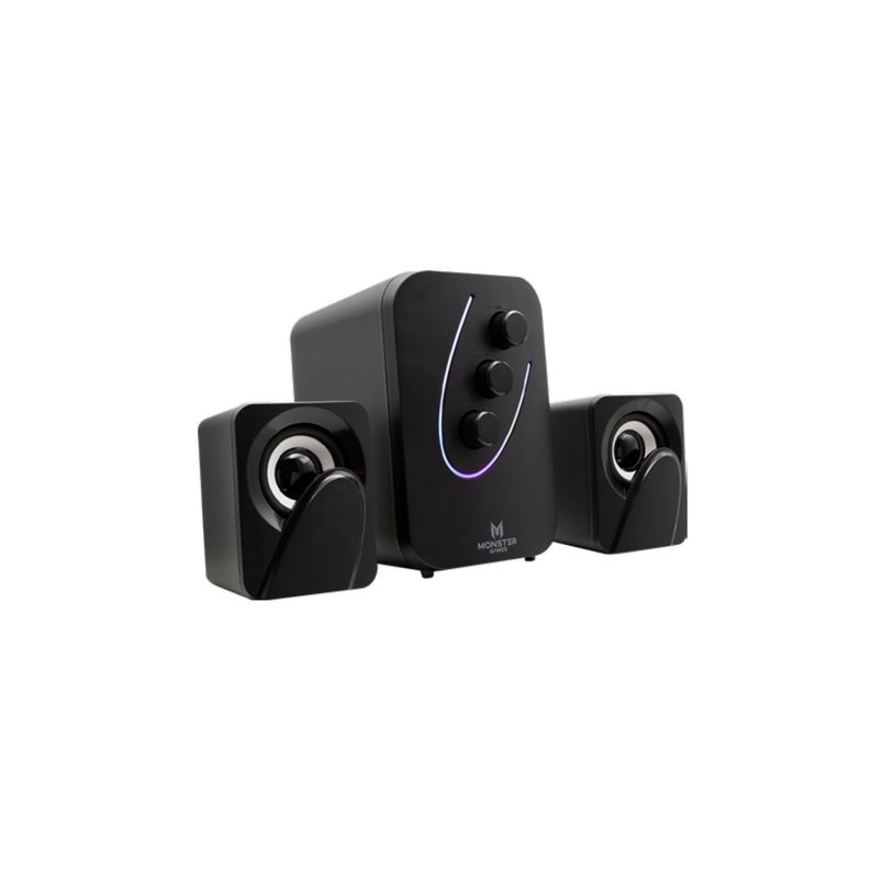 Subwoofer Gamer Rgb Monster Quake 2.1 10w - PuntoStore-0