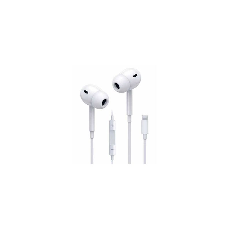 Audífonos In-ear Con Conector Lightning Color Blanco - PuntoStore-0