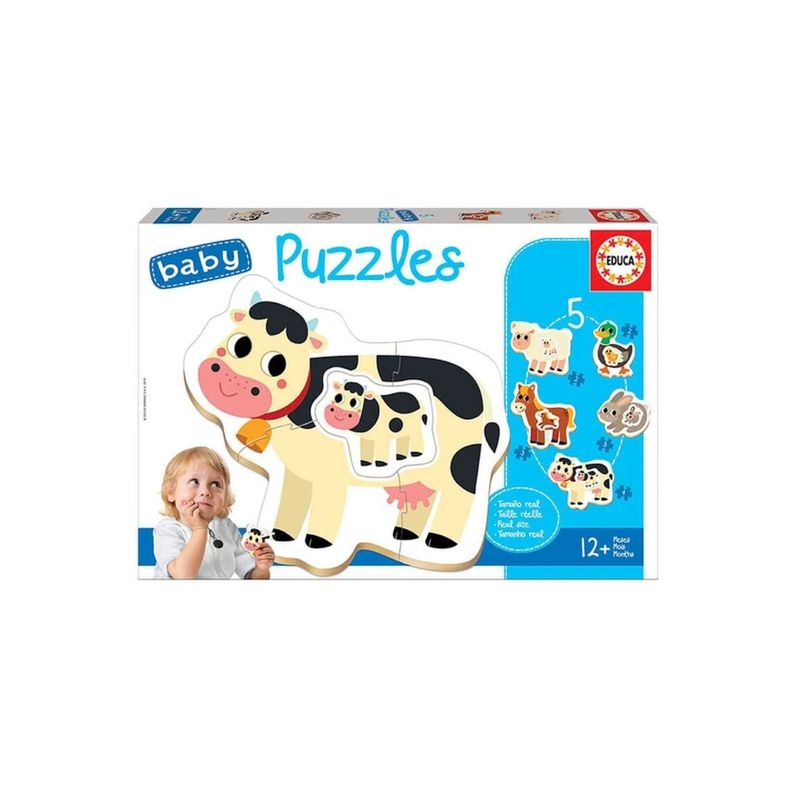 Puzzle Baby 2 A 4 Piezas La Granja Educa - PS-0