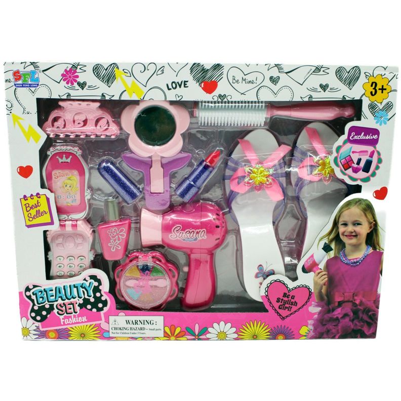 Set Fashion Juguete 11 Accesorios De Belleza - PS