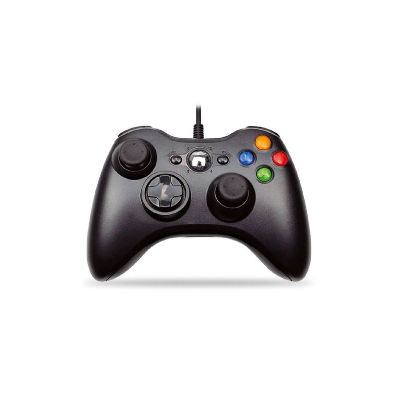 Joystick Xbox 360 Con Vibración Cable Color Negro - PS-0