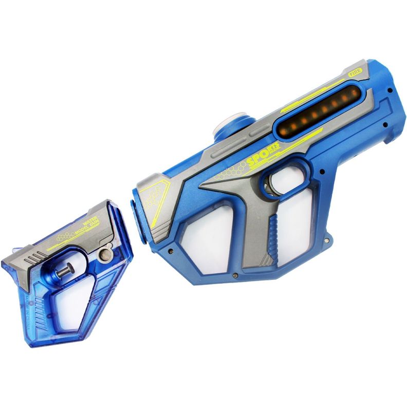 Escopeta Pistola Lanza Agua 2 en 1 Recargable Azul - PS-0