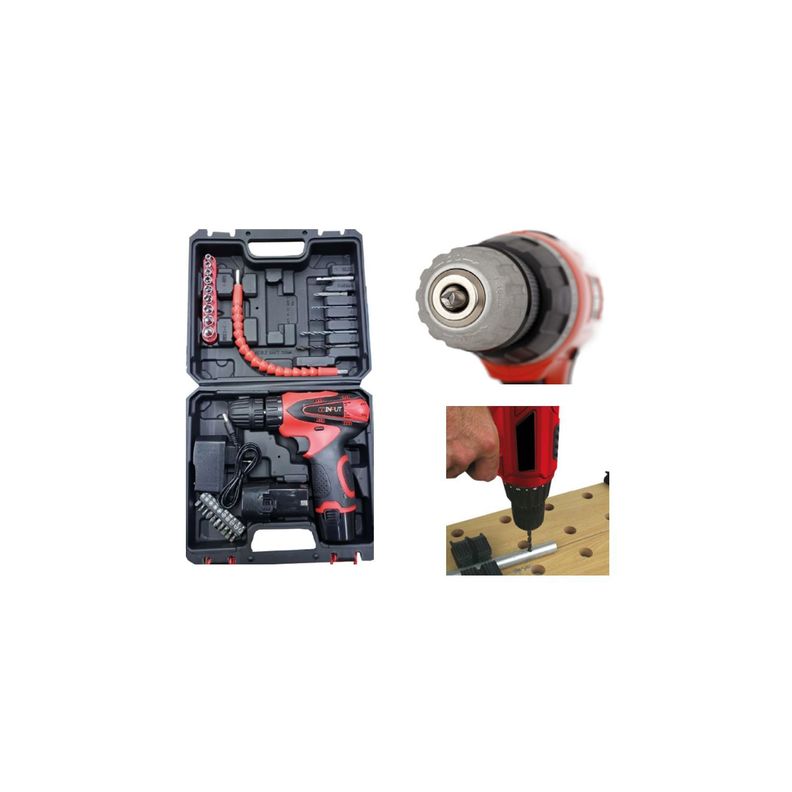 Taladro Atornillador Inalámbrico 550rpm Dos Baterías - Puntostore-1