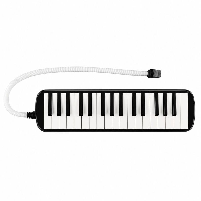 Melodica 32 Notas Negra con Funda y Boquilla - PS Negro