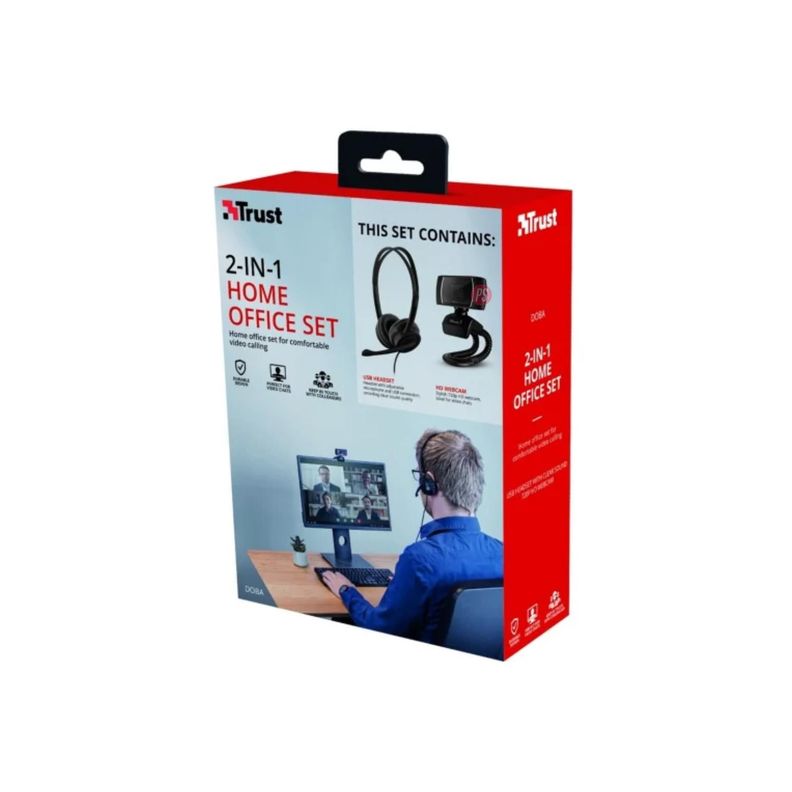 Pack Cámara web Hd Y Audífonos Videollamadas Doba - PS-5