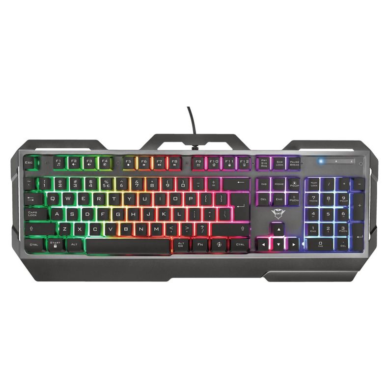 Teclado Gamer Metálico Led Rgb Gxt 856 Torac - PS-0