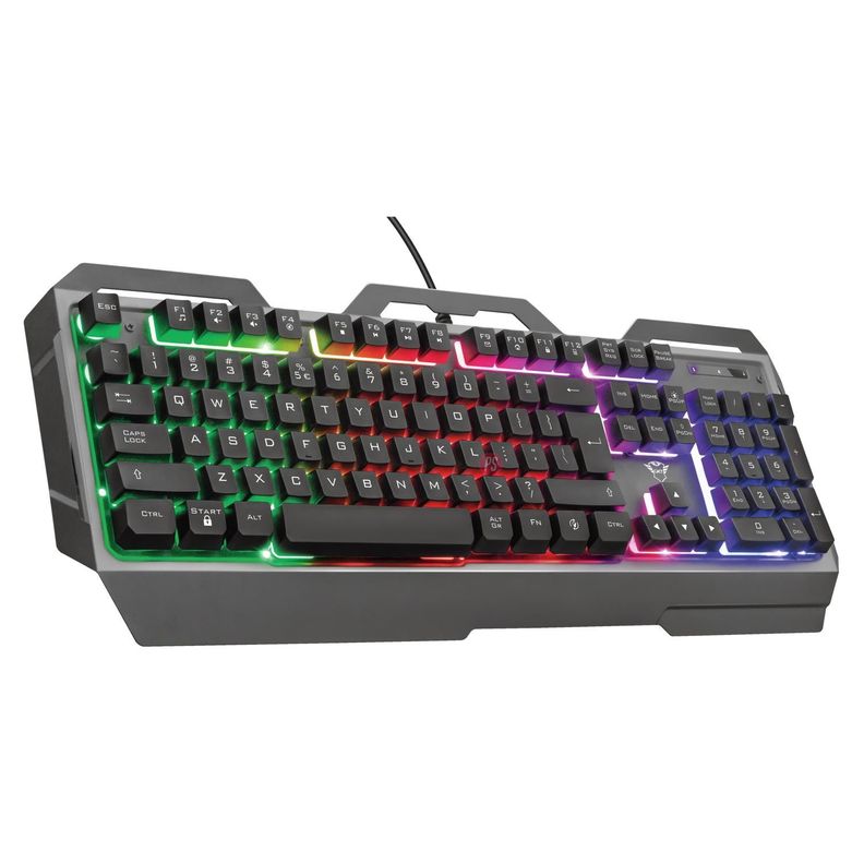 Teclado Gamer Metálico Led Rgb Gxt 856 Torac - PS-2
