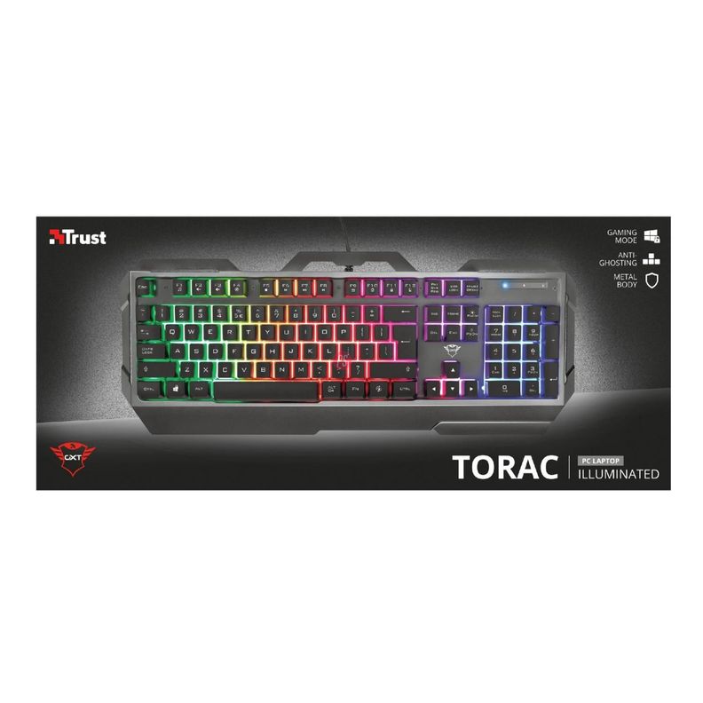Teclado Gamer Metálico Led Rgb Gxt 856 Torac - PS-4