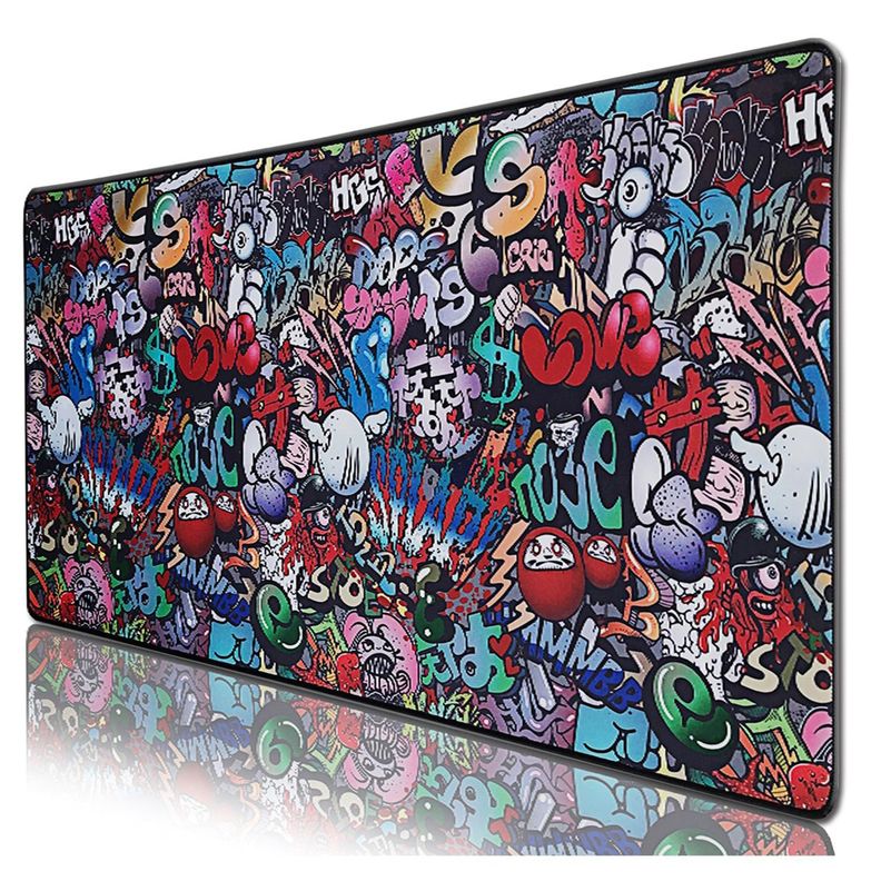 Mouse Pad Gamer Graffiti 80x30cms - PuntoStore-0