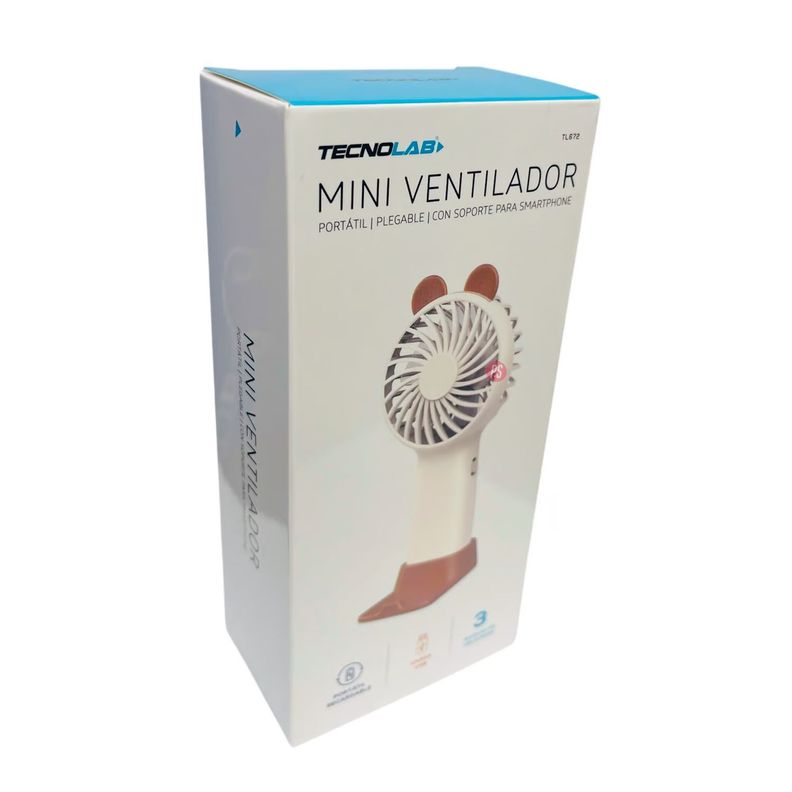 Mini Ventilador De Mano Diseño Oso Recargable - PS-1