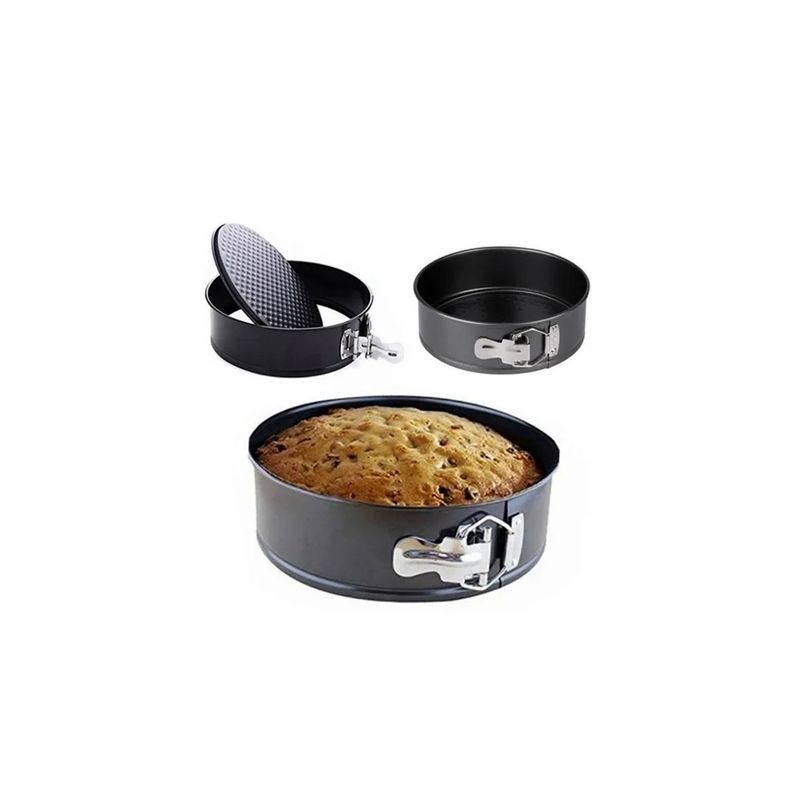 Set De 3 Moldes Redondos Antiadherentes Para Hornear - PuntoStore-1