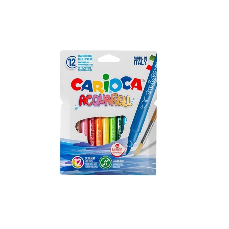 Plumones Caja 12 Colores Carioca Acquarell - PS-0