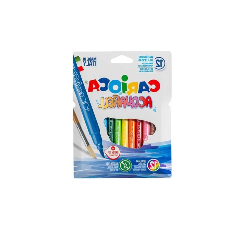 Plumones Caja 12 Colores Carioca Acquarell - PS-1