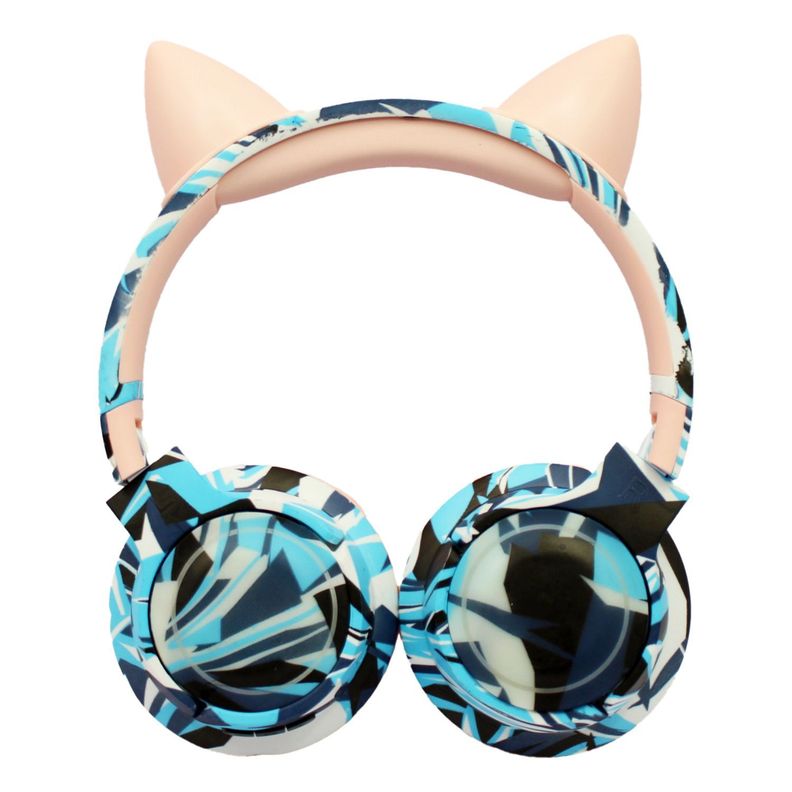 Audífonos Bluetooth Gatito Rosa RGB ¡Vida a tu Música! - PS-0