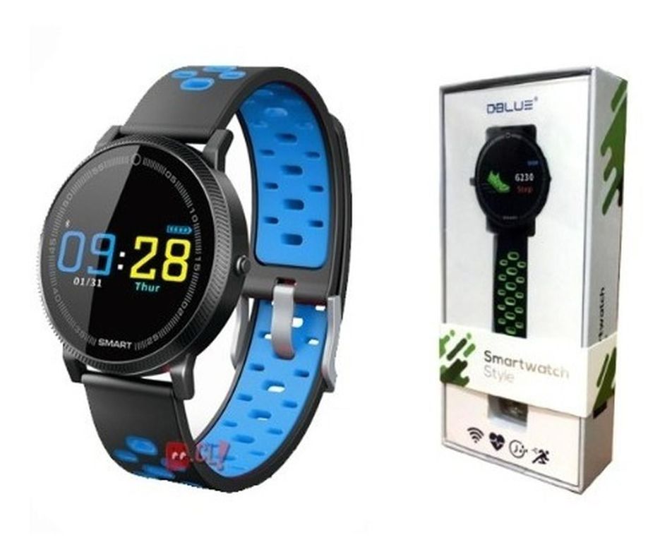 Smartwatch Con Pantalla Oled Ip67 Color Azul - Ps-1
