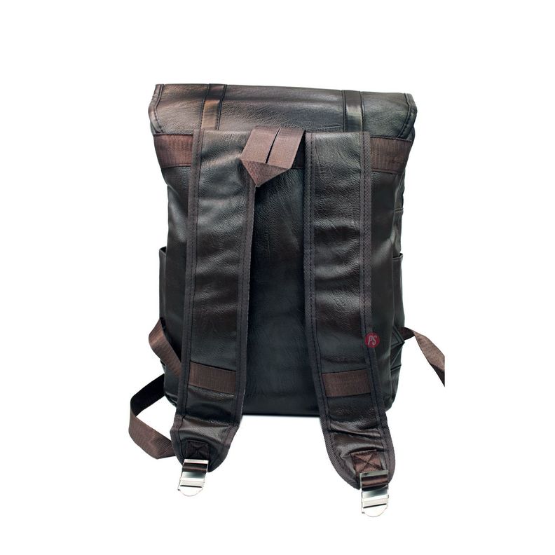 Mochila Vintage Unisex Tipo Cuero Negra - PS-1