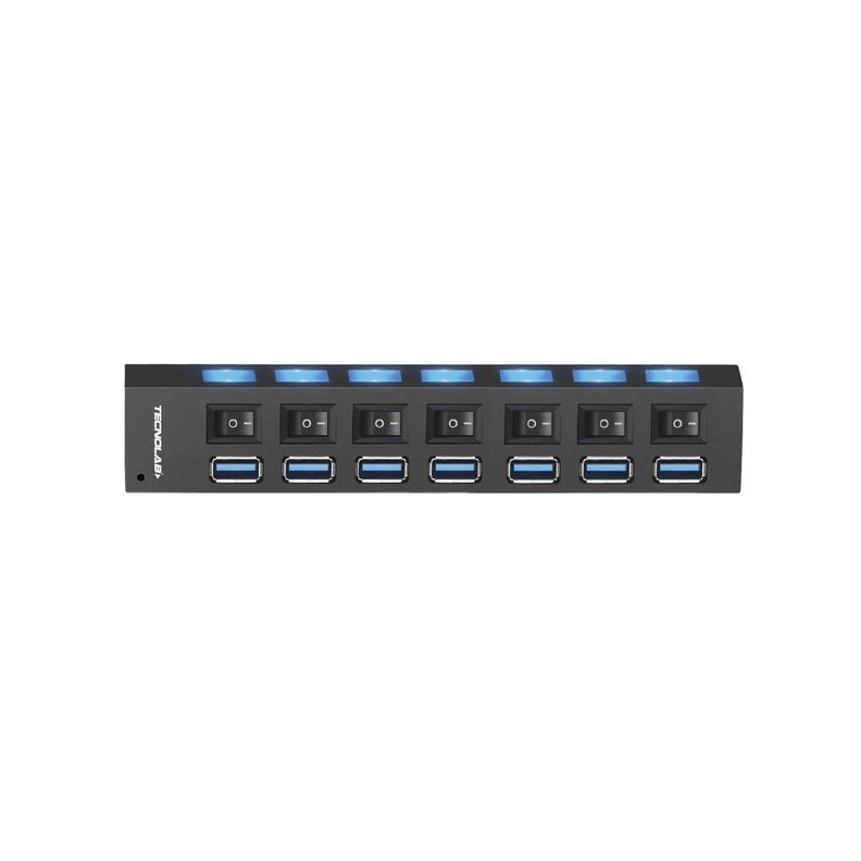 Hub 3.0 Usb 7 Puertos Con Interruptores Independientes - PS-0