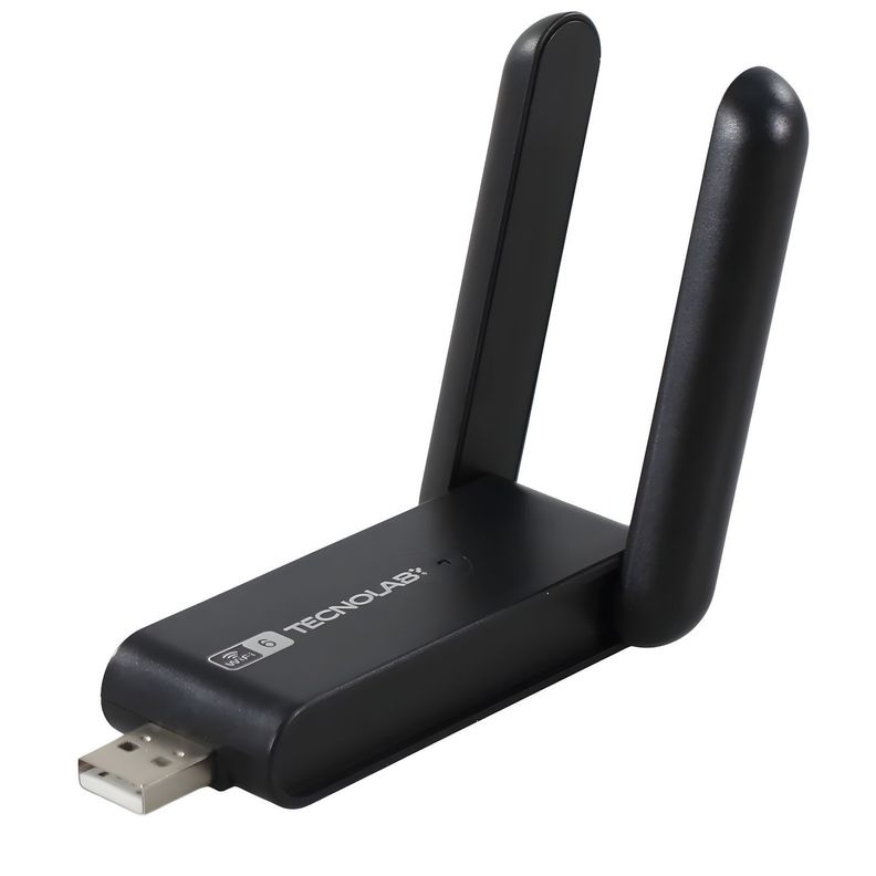 Adaptador WiFi 6 USB 1300Mbps Bluetooth 4 2 PS Negro