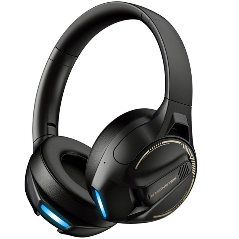 Audífonos Bluetooth Gamer Rgb Azul Monster Xkh03 Negro - PS-0