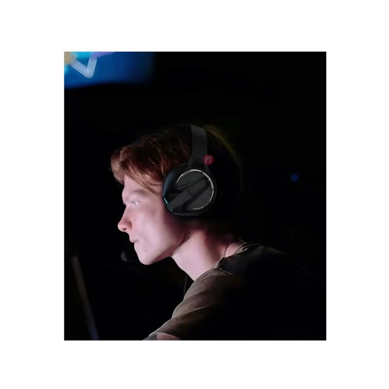 Audífonos Bluetooth Gamer Rgb Azul Monster Xkh03 Negro - PS-1