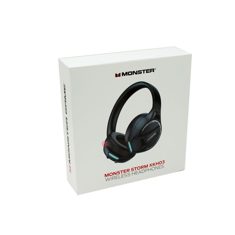 Audífonos Bluetooth Gamer Rgb Azul Monster Xkh03 Negro - PS-2