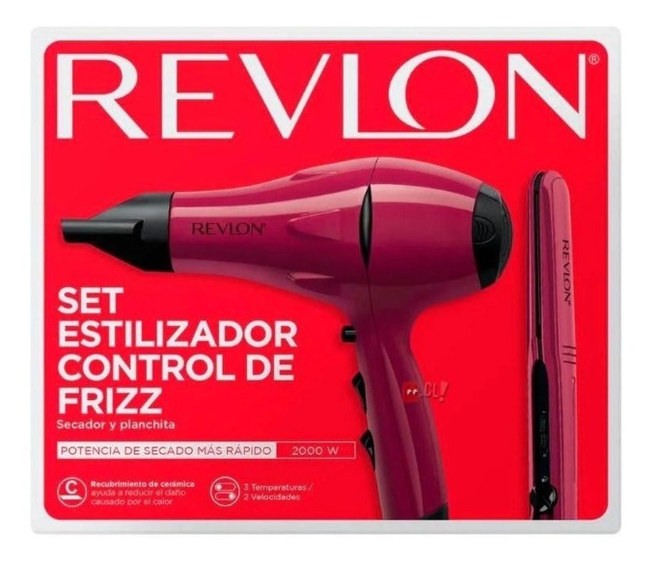 Combo Secador Y Alisador De Viaje Revlon - Ps-1