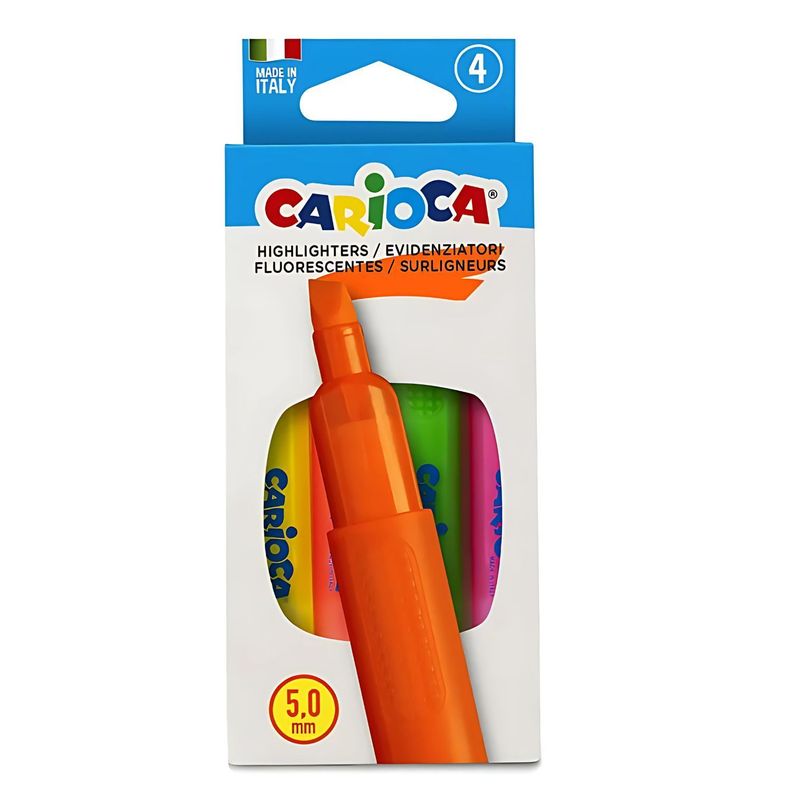 Destacadores 4 Colores Carioca - PS-0