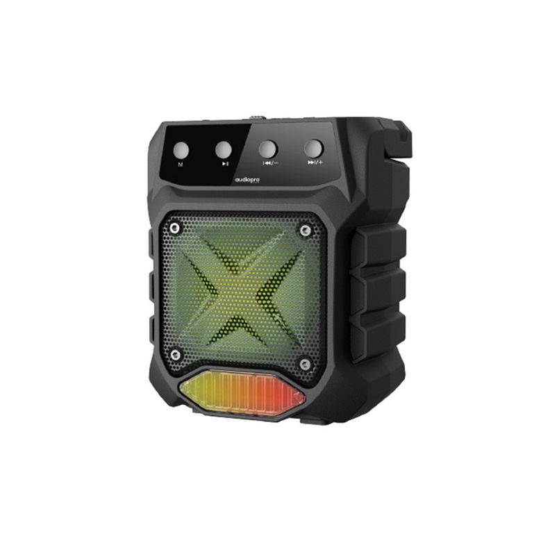 Parlante Bluetooth Con Microfono E Iluminacion Rgb Negro - Ps
