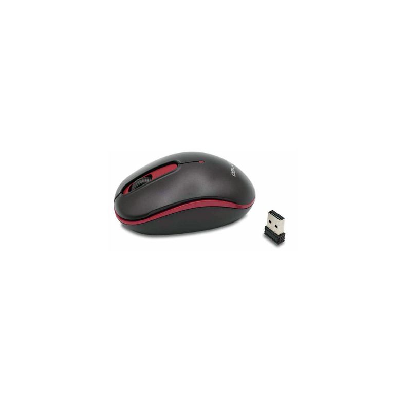 Mouse Inalambrico Optico 1000dpi Color Rojo - Puntostore