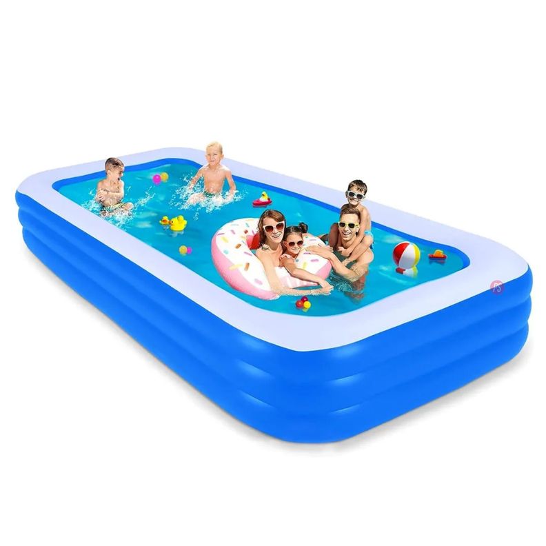 Piscina Inflable 150x100x56cm Con 3 Anillos - PS-1